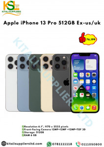 Apple iPhone 13 Pro – 512GB (Ex-UK/US) | Factory Unlocked, 6.1" Super Retina XDR, A15 Bionic, 5G, Pro Camera System