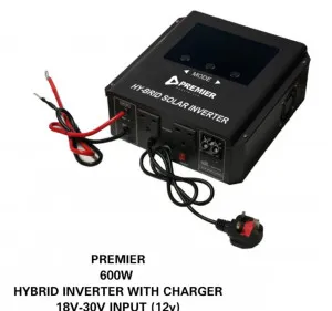 600W Premier Hybrid Inverter with Charger Controller – 12V, 18–30V Input