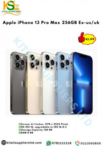 Apple iPhone 13 Pro Max 256GB – Ex-UK/US | Factory Unlocked, 6.7” Super Retina XDR Display, 5G, Pro Camera System