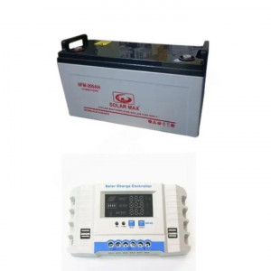 200ah battery 10hr, 30amps Digital controller