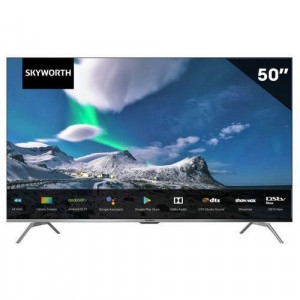 Skyworth 50G3A – 50” 4K UHD Frameless Smart Android TV | Google Certified | Black