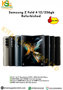 Samsung Galaxy Z Fold 4 5G 12GB RAM / 256GB Storage (Refurbished) – Premium Foldable with S Pen Support & Multitasking Power