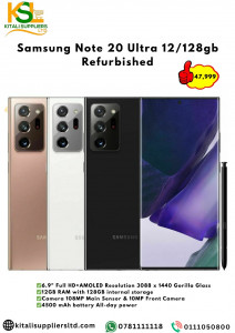 Samsung Galaxy Note 20 Ultra 12GB/128GB (Refurbished) – Flagship Power & Pro Productivity in a Premium Design