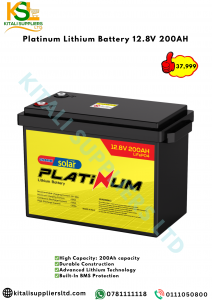 Platinum 200Ah 12.8V Lithium LiFePO₄ Battery – Deep Cycle, Long-Life, High-Efficiency Power Solution