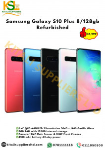 Samsung Galaxy S10+ 8GB RAM / 128GB Storage (Refurbished) – Premium Design, Pro Cameras & All-Day Performance
