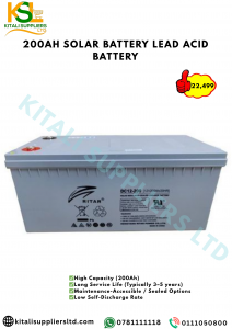 200Ah Ritar Lead Acid Deep Cycle Solar Battery – 12V Heavy Duty Power Storage for Off-Grid, Inverter & Backup Systems