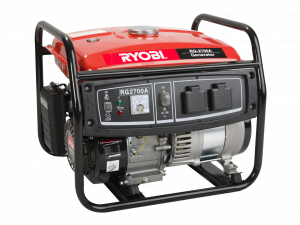 Ryobi Generator MAX 2.5Kva Cons. 2Kva 4-Stroke Air-Cooled RG-2700