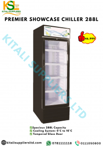 PREMIER Showcase Chiller 288L – Stylish, Efficient Cooling for Commercial Display