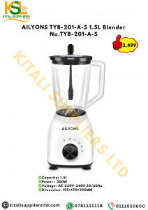 AILYONS TYB-201-A-S 1.5L Blender – Reliable Daily Blending Power for Every Kitchen