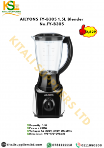AILYONS FY-B305 1.5L Blender – Powerful Everyday Blending for Every Kitchen