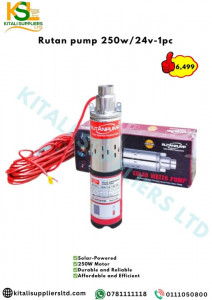 Rutan 250W 24V DC Solar Water Pump – High-Efficiency Submersible Pump (1PC)
