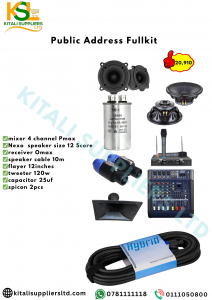 Complete Public Address (PA) System Full Kit – All-in-One Professional Sound Solution for Events, Churches, Schools, and Outdoor Use