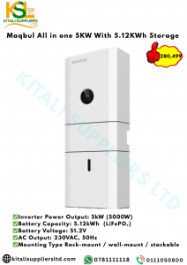 Maqbul All-in-One 5KW Hybrid Inverter with 5.12kWh Lithium Battery – Complete Solar Backup & Off-Grid Power Solution