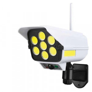 Solar powered fake security CCTV surveillance system with PIR Motion Sensor Detection Light