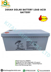 200Ah Ritar Lead Acid Deep Cycle Solar Battery – 12V Heavy Duty Power Storage for Off-Grid, Inverter & Backup Systems