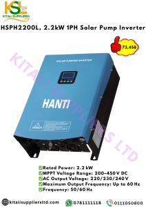 HSPH2200L 2.2kW Single-Phase Solar Pump Inverter – MPPT, IP65, AC/DC Input, Smart Water Pump Controller