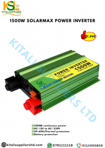 Solarmax 1500W Pure Sine Wave Power Inverter – 12V DC to 220V AC Inverter for Solar Systems, Backup & Off-Grid Power