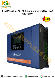 SNADI 40A MPPT Solar Charge Controller – 12V/24V Auto, Intelligent Power Regulation for Efficient Solar Energy Harvesting