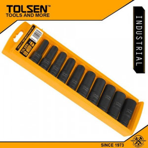 Tolsen Industrial10PCS 1/2" Drive Deep Impact Socket Set