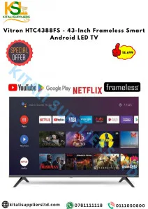 Vitron HTC 4388FS - 43- Inch Frameless Smart Android  LED TV