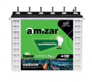 Amizar Tall Tubular Acid Battery – Long-Lasting Deep Cycle Power for Inverter, Solar & Backup Applications