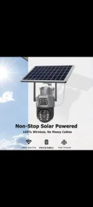 4G Solar-Powered Security Camera with SIM Card – Wireless, Off-Grid Surveillance for Remote Monitoring