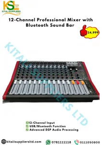 12-Channel  professional mixer with Bluetooth BAR
