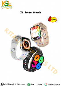 X8 Pro Max Smart Watch – Bluetooth Call, Full-Touch Fitness Tracker, Health Monitoring, Waterproof Sports Smartwatch | By Kitali Tech