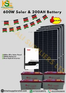600W Solar & 200AH Battery