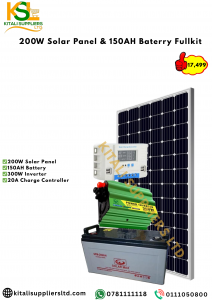 Kitali SolarPro Max200™ - 200W Solar Panel with 150Ah Deep Cycle Battery Full Off-Grid Power Kit