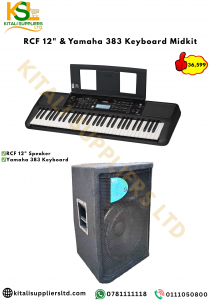SoundCrafters™ RCF 12” Passive Loudspeaker & Yamaha PSR-E383 Keyboard Midkit – Portable Music Performance Bundle