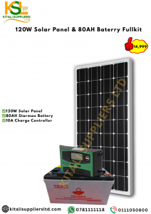 EcoLite 120 Compact Solar Power Kit – 120W Panel + 80AH Starmax Battery + 10A Controller