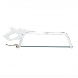 Meat Saw with a Stainless Steel Blade, Comfort Grip Handle, and Adjustable Blade Tension for Slicing through Meat and Bones