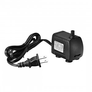 Remove ac 110v 120v 7w 400lh small submersible water pump fountain aquarium pond plug.