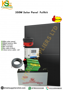 SolarMax™ 350W Complete Solar Power Kit – 200Ah Battery, Inverter & Accessories