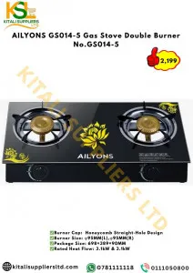 AILYONS GS014-5 Gas Stove Double Burner No.GS014-5
