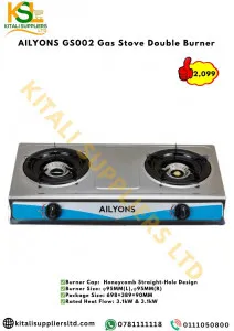 AILYONS GS002 Gas Stove Double Burner