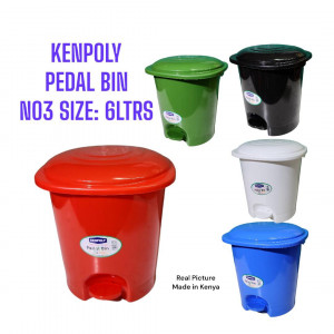 EcoTidy™ 6L Pedal-Operated Compact Dustbin – Hygienic & Stylish Waste Disposal Bin