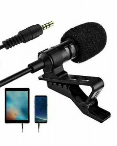 ClearTone™ Mini Clip-On Lapel Lavalier Microphone – 3.5mm Hands-Free Mic for Smartphones, PA Systems & Public Speaking