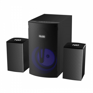 Von VES0802FS 2.1CH Subwoofer System – 80W RMS Home Theatre with Bluetooth, USB, FM & Remote