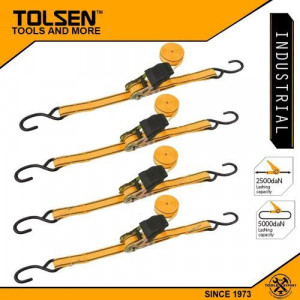 Tolsen Ratchet Tie Downs 4PCS Ratchet Tie Down Straps Set