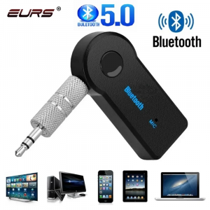 LinkStream™ Bluetooth 5.0 2-in-1 Wireless Receiver & Adapter – 3.5mm Aux Jack for Car, Headphones, Home Audio & Hands-Free Calls