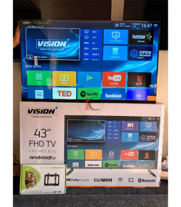 Vision Plus 43″ Curved V+ OS Smart TV + 3 Months Showmax Subscription