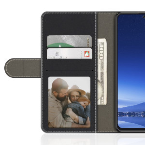 Leather Card Wallet Flip Cover For Oppo Reno 8T 4G-black