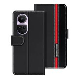 Case For Oppo A1 Pro/Reno 8T 5G, Slim Retro PU Leather Flip Stand Wallet Card Slots Case-maroon
