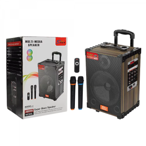 ING-E JQS910S Outdoor Power DC High-Audio Bluetooth Karaoke Speaker with 2 Wireless Microphones