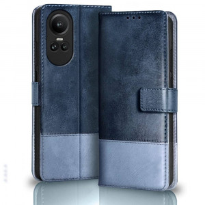 Foldable Kickstand Holder Case Cover For Oppo Reno 8T 5G-blue
