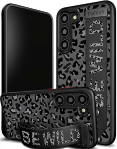 IBMRS for Samsung Galaxy S23 Case,Camouflage Hard Back Airbag Shockproof Back Transparent Cover Camera Screen Protection Case