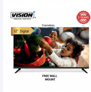 : Vision 32-Inch Digital HD LED TV – USB, HDMI, AV Input, Inbuilt Decoder, Slim Design