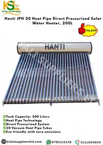 Hanti JPH 20 Heat Pipe Direct Pressurized Solar Water Heater,